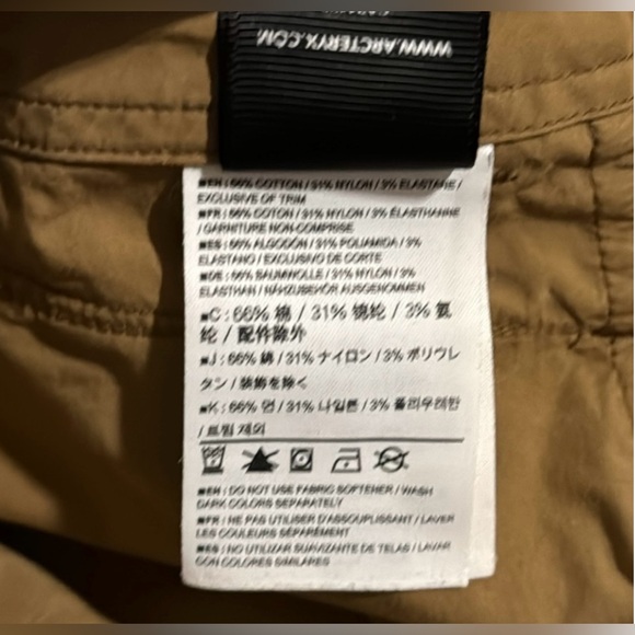 Men's 34 Arc'Teryx Stowe Lightweight Packable Technical Hiking Shorts - Picture 9 of 10